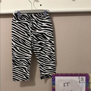 Zebra Print Toddler Leggings